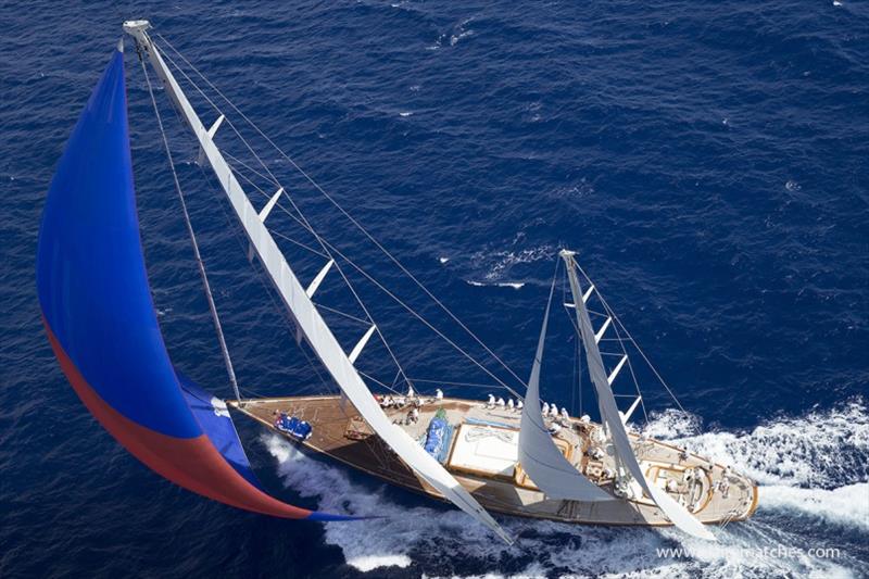 The 140ft German Frers designed ketch Rebecca - 2018 Superyacht Challenge Antigua photo copyright Claire Matches / www.clairematches.com taken at  and featuring the Superyacht class