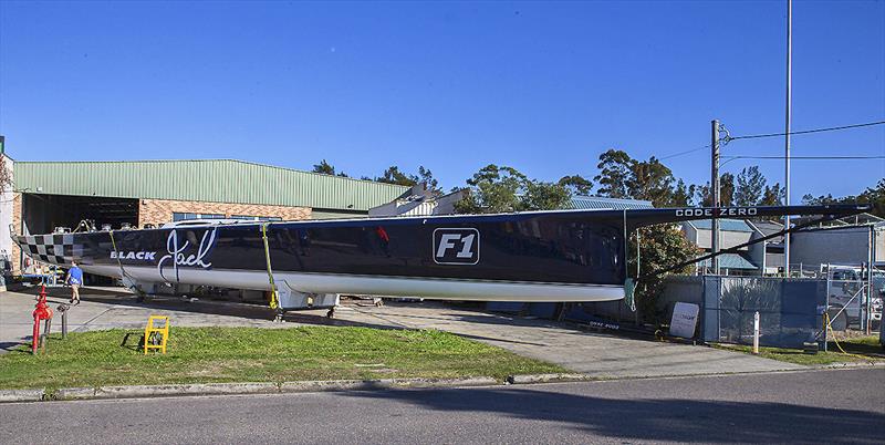 Black Jack's new bowsprit has a carbon bob stay. - photo © Crosbie Lorimer