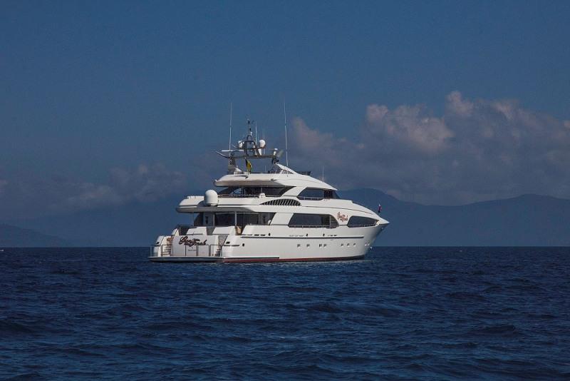 Super yacht off Green Island in Far North Queensland photo copyright John Curnow taken at  and featuring the Superyacht class