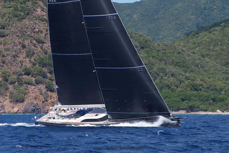 Nilaya with Filip Balcaen at the helm - 2020 Superyacht Challenge Antigua, Day 3 - photo © Claire Matches / www.clairematches.com