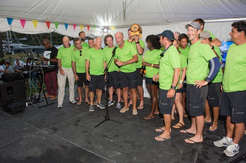 Corsairs Class winner the 108ft (33m) Javier Jaudenes sloop WinWin, sailed Kim Schindelhauer and skippered by Ryan Taylor - 2020 Superyacht Challenge Antigua, Final Day photo copyright Ted Martin taken at  and featuring the Superyacht class