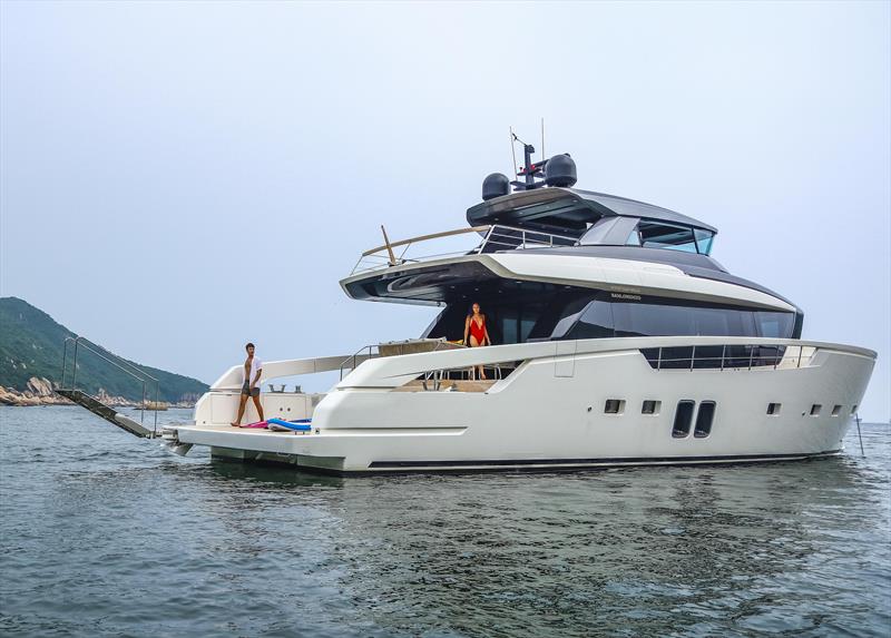 Sanlorenzo SX76: where are you going today? photo copyright Simpson Marine taken at  and featuring the Superyacht class