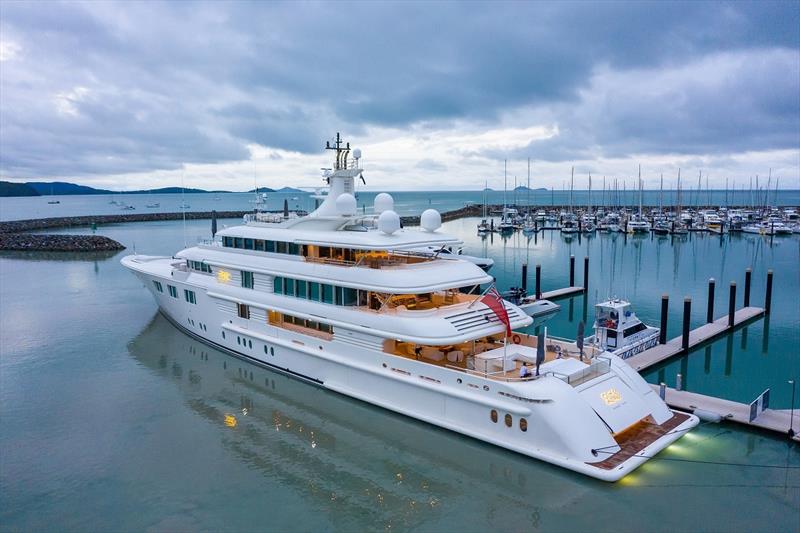 Lady E Arrival at Coral Sea Marina Jan - photo © Coral Sea Marina Resort
