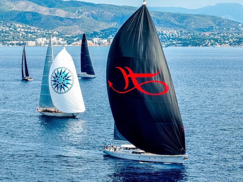 2022 Ibiza JoySail - 70 mile offshore race from Mallorca to Ibiza photo copyright Sailing Energy taken at Club Náutico de Ibiza and featuring the Superyacht class