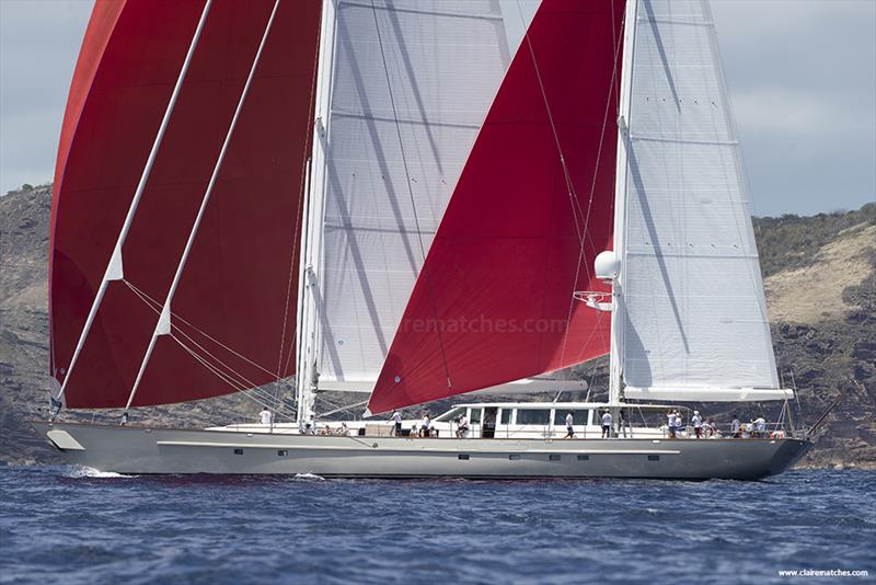 148ft Dubois ketch Catalina - 2023 Superyacht Challenge Antigua - Day 3 - photo © Claire Matches / www.clairematches.com