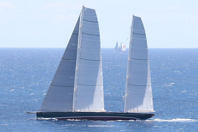 The 218ft (66.45m) Dykstra/Reichel Pugh ketch Hetairos - 2024 Superyacht Challenge Antigua - photo © Claire Matches