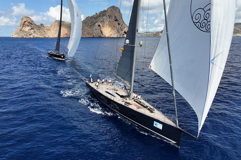 Friendly and competitive racing across the whole fleet at Ibiza Joysail photo copyright Sailing Energy taken at  and featuring the Superyacht class