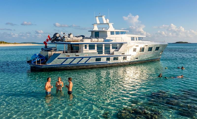 OS 108 close in shore - photo © Pat Bray Yacht Design and Research