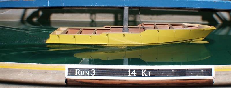 OS 108 Tank test at 14 knots - photo © Pat Bray Yacht Design and Research