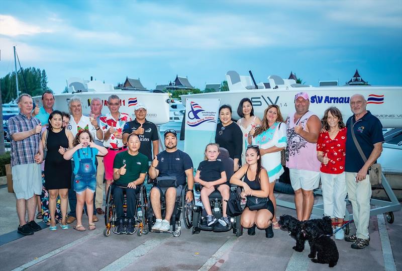 SV Arnaud 1 plus 2 launch photo copyright Disabled Sailing Thailand taken at  and featuring the SV14 class