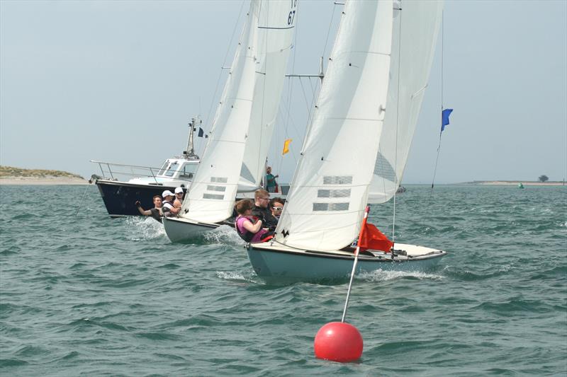 100th Varsity Match at Itchenor photo copyright David Priscott taken at Itchenor Sailing Club and featuring the Swallow class