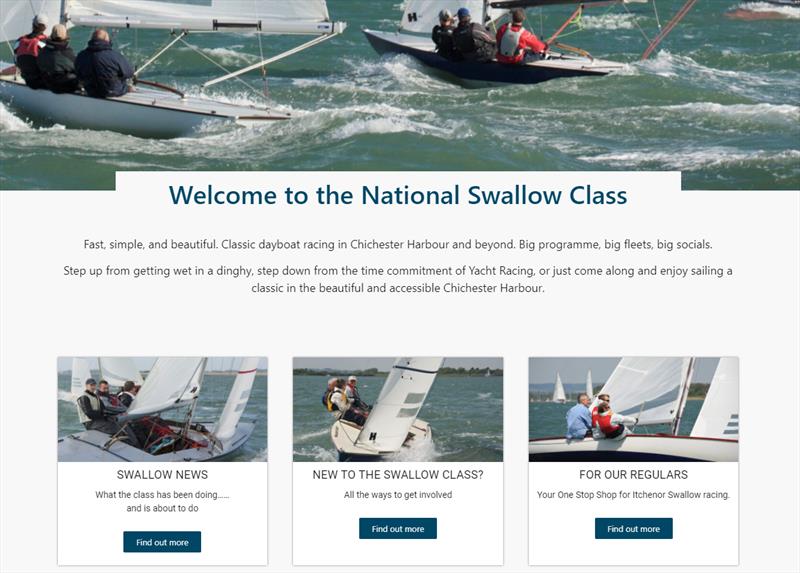 New National Swallow Class website photo copyright National Swallow Class taken at  and featuring the Swallow class
