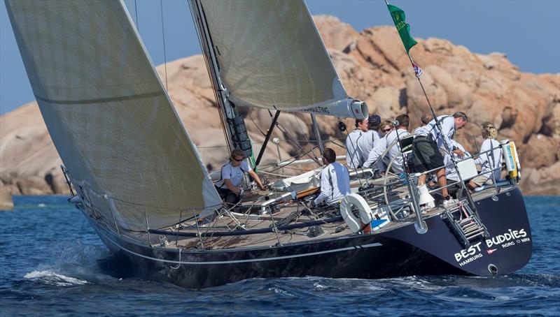 Best Buddies on day 1 of the Rolex Swan Cup photo copyright Carlo Borlenghi / Rolex taken at Yacht Club Costa Smeralda and featuring the Swan class