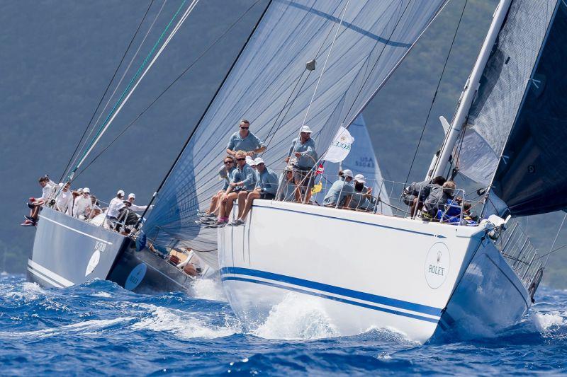 Selene leads Courdileone at the Rolex Swan Cup Caribbean 2015 - photo © Rolex / Carlo Borlenghi