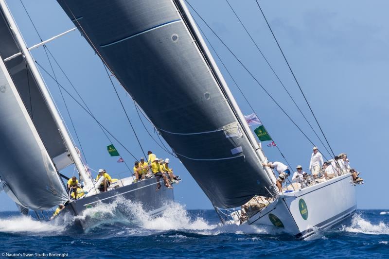 Freya and Plis Play in the Maxi Division at the Rolex Swan Cup Caribbean - photo © Nautor's Swan / Studio Borleghi
