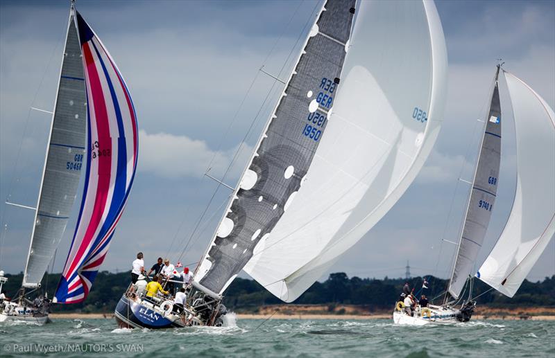 Elan, Swan 48 during the Swan European Regatta 2017 photo copyright Paul Wyeth / Nautor's Swan taken at Royal Yacht Squadron and featuring the Swan class
