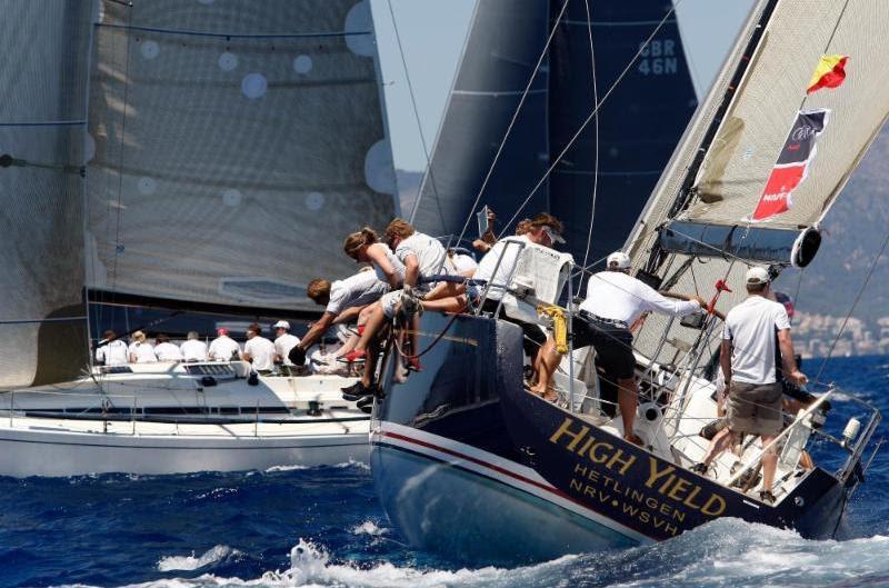 Hanns Ostmeier's German Swan 45 High Yield photo copyright Fito Carreto / Copa del Rey Audi Mapfre taken at Antigua Yacht Club and featuring the Swan class