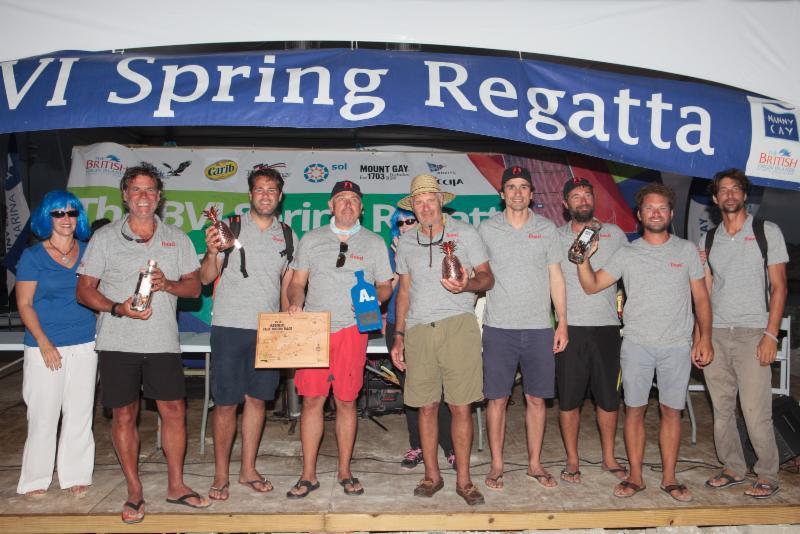 Philippe Moortgat & Patrick van Heurch's Belgian Swan 45, Samantaga win the inaugural Absolut Full Moon Race photo copyright Event Media taken at Royal BVI Yacht Club and featuring the Swan class