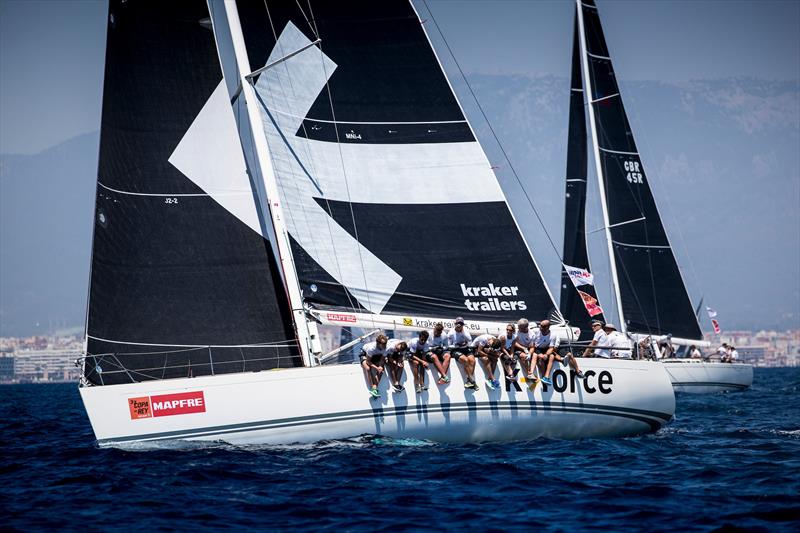 K-Force racing in the MRW Swan 45 fleet on day 3 of the 37th Copa del Rey MAPFRE in Palma photo copyright María Muiña / Copa del Rey MAPFRE taken at Real Club Náutico de Palma and featuring the Swan class