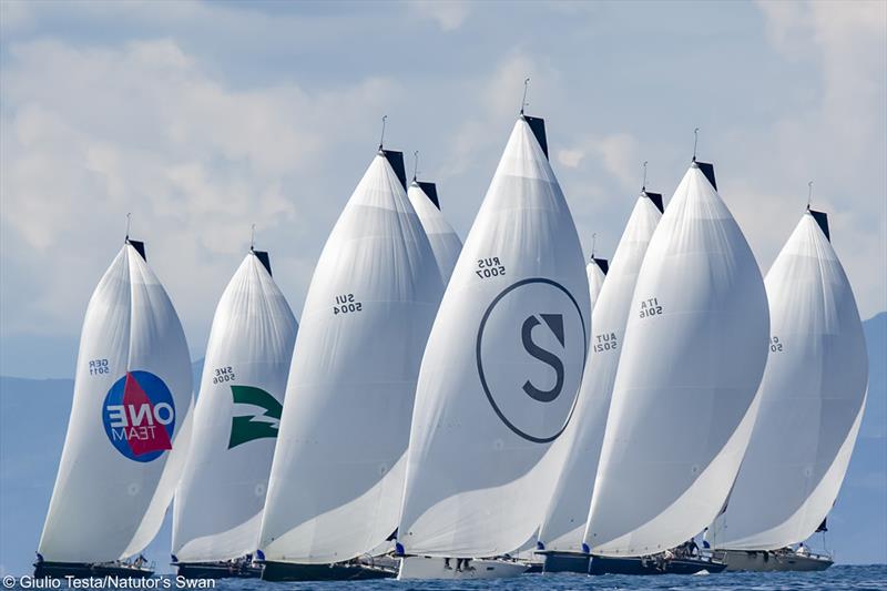 The Nations Trophy Mediterranean League 2019 photo copyright Giulio Testa taken at Club Nautico Scarlino and featuring the Swan class