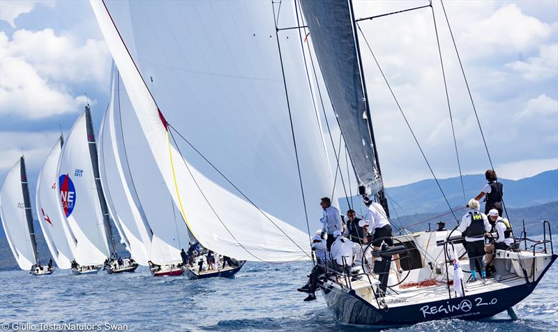 The Nations Trophy Mediterranean League 2019 photo copyright Giulio Testa taken at Club Nautico Scarlino and featuring the Swan class