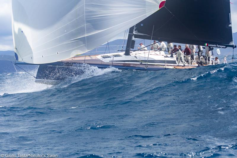 The Nations Trophy Mediterranean League 2019 photo copyright Giulio Testa taken at Club Nautico Scarlino and featuring the Swan class