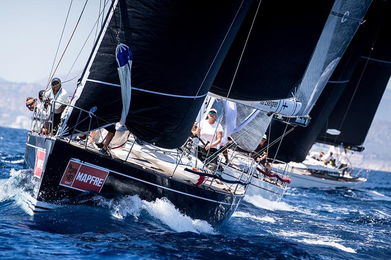 Swan 45 fleet sailing on the Bay of Palma - 38 Copa del Rey MAPFRE photo copyright Nico Martínez / del Rey MAPFRE taken at Real Club Náutico de Palma and featuring the Swan class