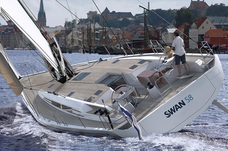 Swan 58 sailing aft - photo © Nautor's Swan