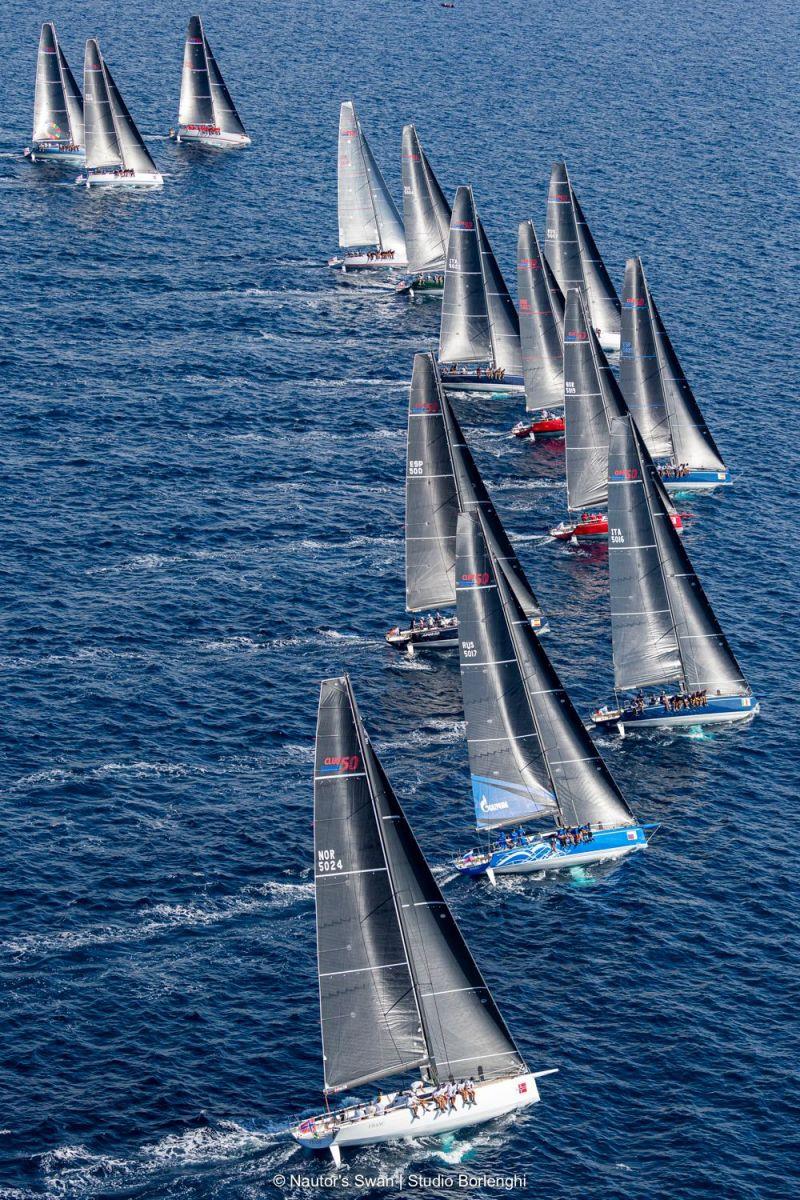 Rolex Swan Cup photo copyright Studio Borlenghi taken at Yacht Club Costa Smeralda and featuring the Swan class