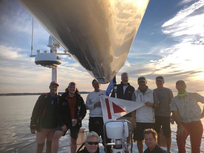 The crew of the Swan 56 Tamontana - 2020 Storm Trysail Club Ted Hood Regatta photo copyright Phillip Smith taken at Storm Trysail Club and featuring the Swan class