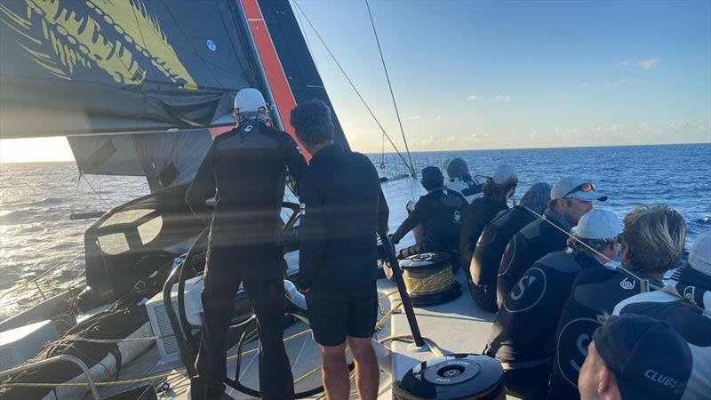 Onboard Dmitry Rybolovlev's ClubSwan 125 Skorpios during the 13th RORC Caribbean 600 photo copyright Team Skorpios taken at Antigua Yacht Club and featuring the Swan class