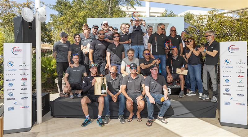 2022 Swan Tuscany Challenge podium photo copyright ClubSwan Racing - Studio Borlenghi taken at Yacht Club Isole di Toscana and featuring the Swan class