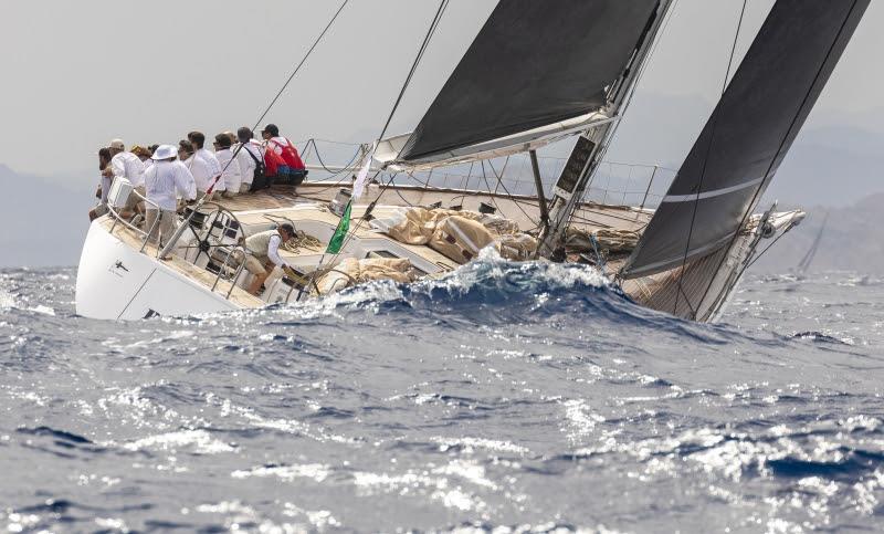 Plis Play, Maxi Class leader, Rolex Swan Cup 2022 photo copyright Nautor Swan / Studio Borlenghi taken at Yacht Club Costa Smeralda and featuring the Swan class