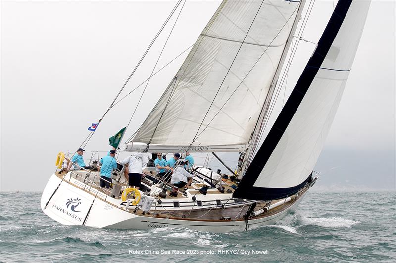 Swan 56 Parnassus - Rolex China Sea Race 2023 - Day 2 photo copyright RHKYC / Guy Nowell taken at Royal Hong Kong Yacht Club and featuring the Swan class