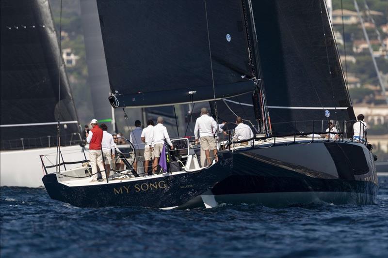Pier Luigi Loro Piana's Club Swan 80 My Song - Les Voiles de Saint-Tropez 2023, Day 1 photo copyright Gilles Martin-Raget taken at Société Nautique de Saint-Tropez and featuring the Swan class