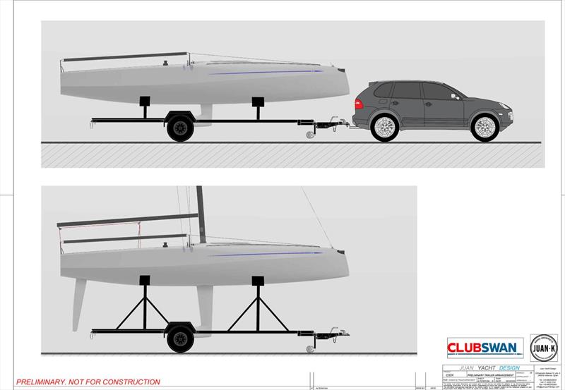 ClubSwan 28 - Preliminary Trailer Arrangement - photo © Nautor's Swan