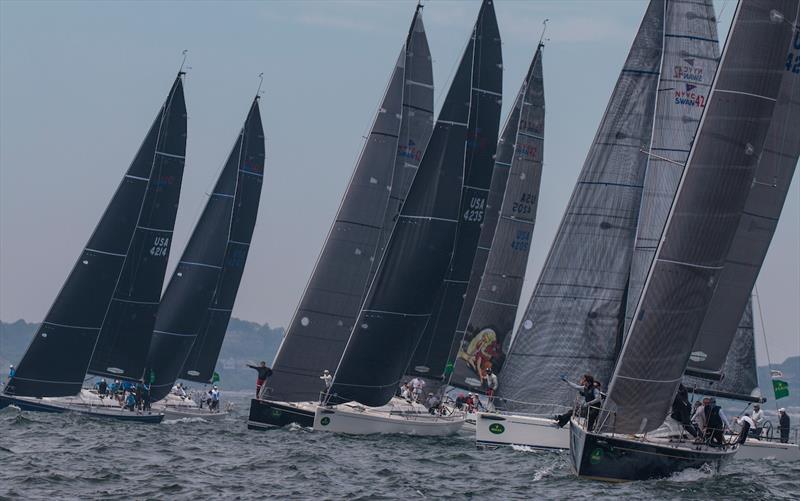 Swan 42 class start during the 63rd New York Yacht Club Annual Regatta photo copyright Rolex / Daniel Forster taken at New York Yacht Club and featuring the Swan 42 class