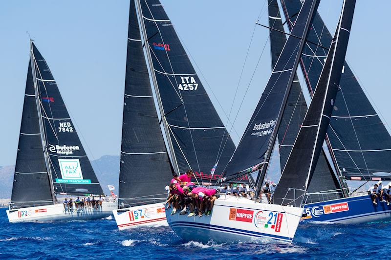 ClubSwan 42 fleet on day 3 of the 40th Copa del Rey MAPFRE  photo copyright María Muiña / Copa del Rey MAPFRE taken at Real Club Náutico de Palma and featuring the Swan 42 class