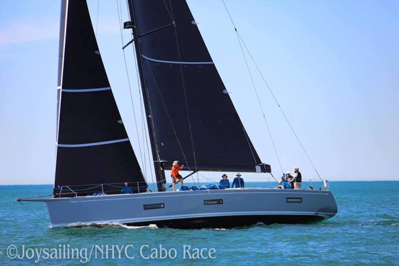 Good Call takes Line Honors in the 2019 Cabo Race photo copyright Joysailing / NHYC Cabo Race taken at Newport Harbor Yacht Club and featuring the Swan 60 class