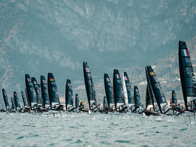 Switch Global Championships at Fraglia Vela Malcesine Day 1 photo copyright CodeZeroDigital taken at Fraglia Vela Malcesine and featuring the Switch class