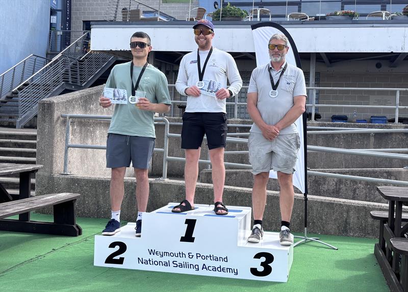 Podium in the Switch UK Nationals during the Portland Foil Festival - photo © Shock Sailing