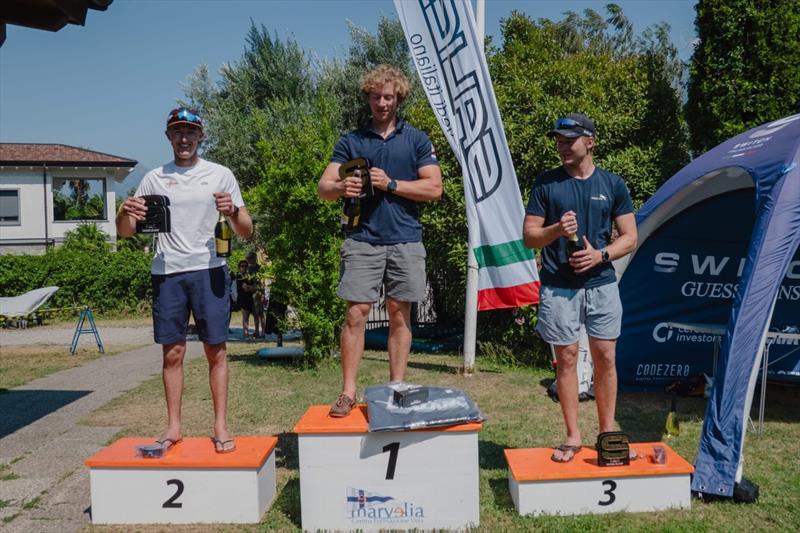 Podium in the Switch Cup Guess Jeans racing circuit Round 4 on Lake Como photo copyright CodeZero taken at  and featuring the Switch class