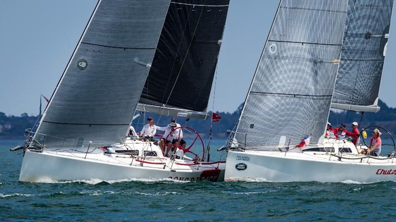 Conspiracy and Chutzpah38 on Corio Bay - photo © SnowFoto