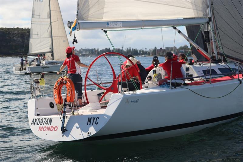Lisa Callaghan at the helm of Mondo - Nautilus Marine Insurance Sydney Harbour Regatta - photo © David Staley