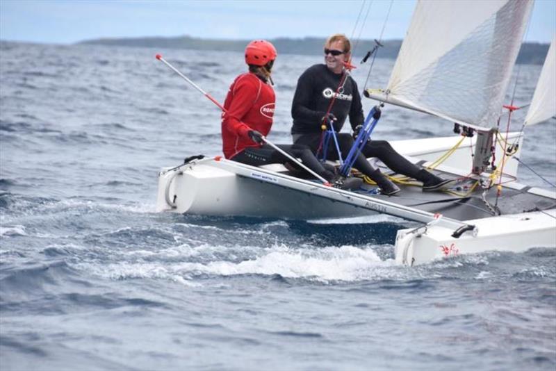 Father and daughter - Portland EyeCare Taipan Catamaran Australian Championships 2018/19 - photo © Mary Tulip