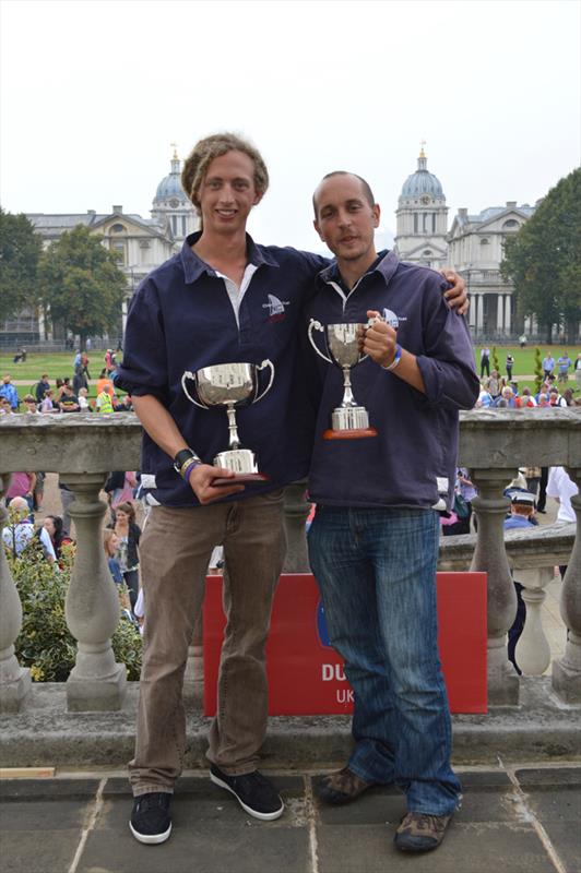 Duet Skipper Tom Bridle (left) with Mate Ed Humphries photo copyright David Bridle taken at  and featuring the Tall Ships class