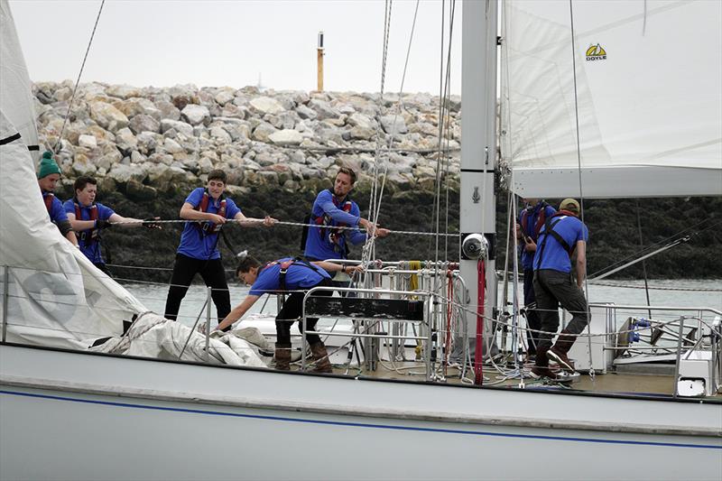 Donald Searle leaving at the start of the ASTO Cowes Small Ships Race - photo © ASTO - Max Mudie