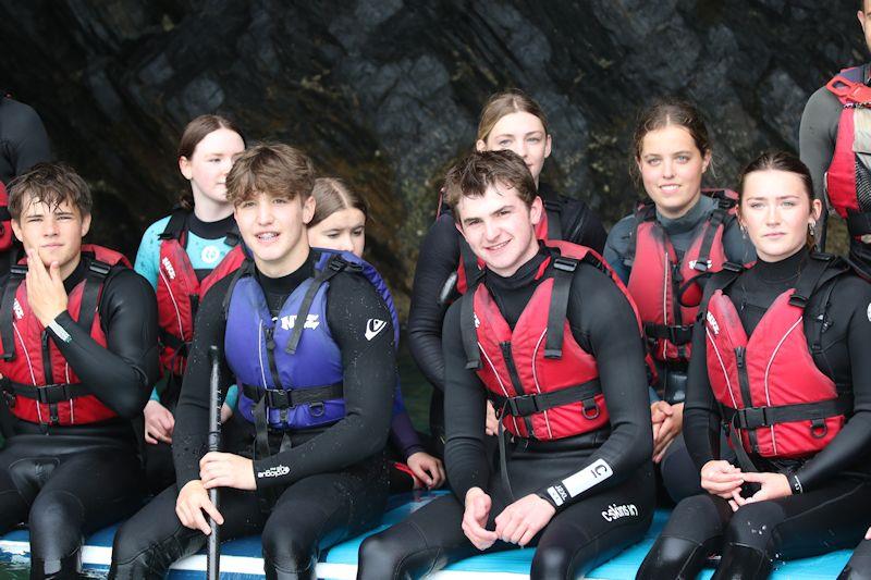 Team Maybe in team-building exercise ahead of tall ship racing photo copyright Roseland Youth Sailing Trust taken at  and featuring the Tall Ships class