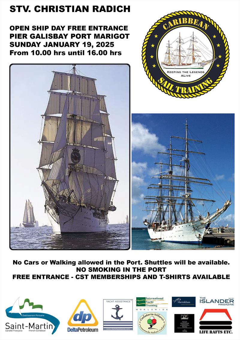 Poster Christian Radich photo copyright Caribbean Sail Training taken at  and featuring the Tall Ships class