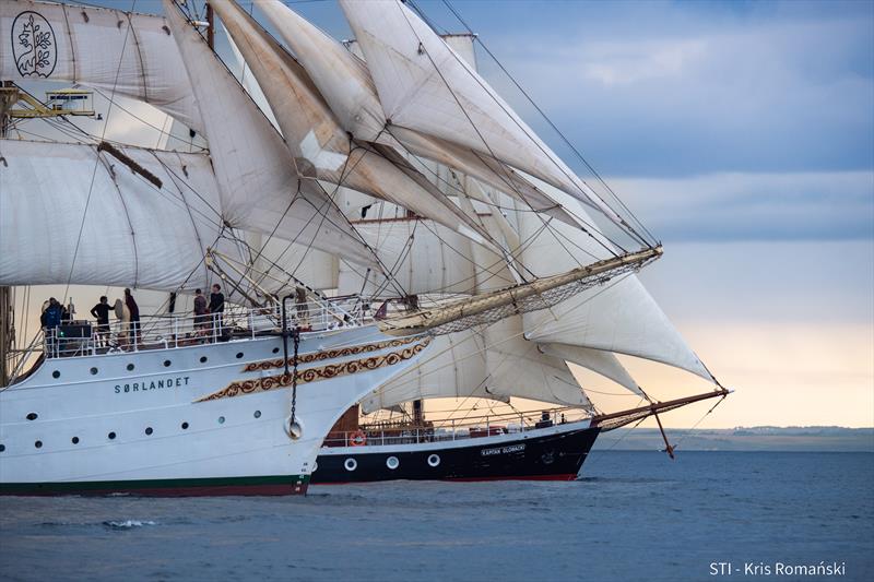 Sorlandet, A tall ship who took part in the first Tall Ships Race in 1956 and is still taking part today photo copyright Kris Romanski taken at  and featuring the Tall Ships class